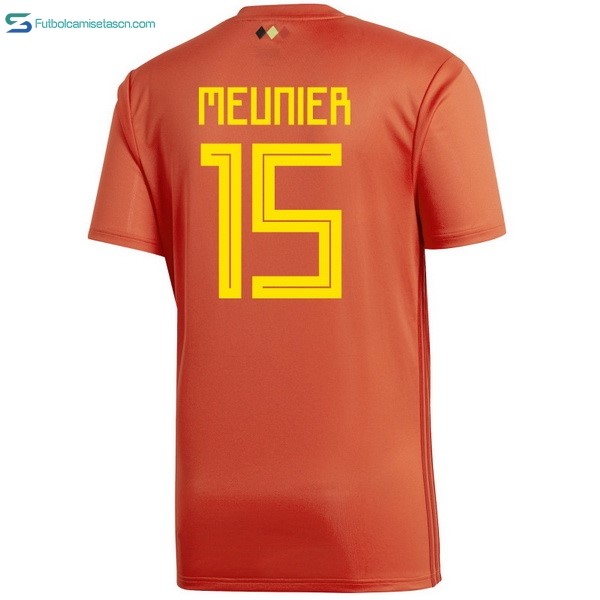 Camiseta Belgica 1ª Meunier 2018 Rojo